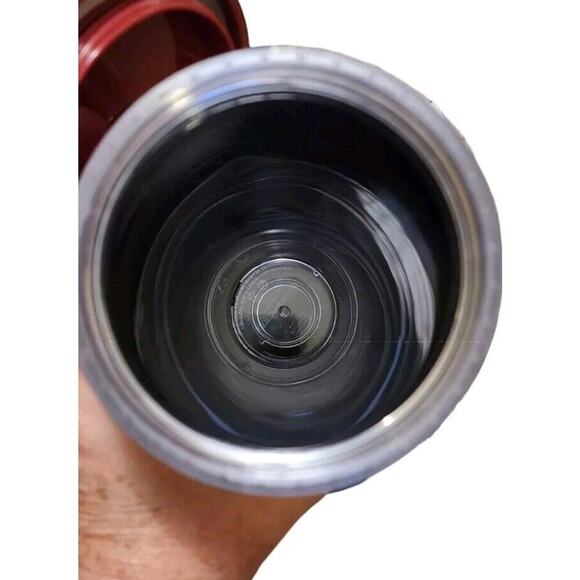 Starbucks Red/Rose Gold Ombre Sequin Acrylic Cold Cup Tumbler 24 Oz 2018 Flawed - Picture 5 of 5